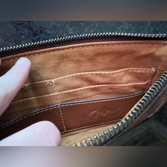 Patricia Nash St. Corce Wristlet Rust Riot Big Map Print - Picture 12 of 13